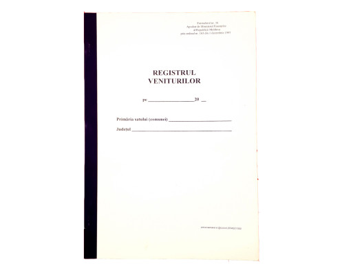 *Registrul veniturilor *Registrul veniturilor