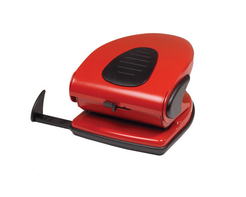 Дырокол 8см 30л. Scholz красный 4314 (12/24)