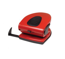 Дырокол 8см 30л. Scholz красный 4314 (12/24)