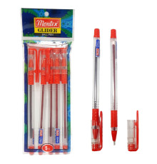 Ручка шариковая, красная, GLIDER Montex (5/100/2400)