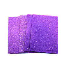 Fetru moale, cu gliter, 20*30 cm, 10 coli, 1.2 mm, liliachiu, Santi 741453