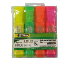 Set markere text, 4 buc, 1-5mm, 4-117-24 4Office (50)