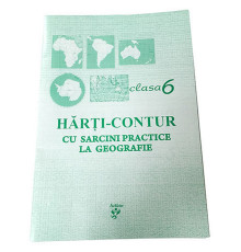 Harta de contur la Geografie clasa 6 romana