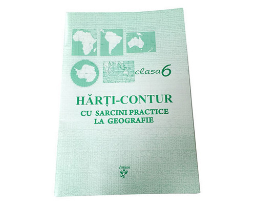 Harta de contur la Geografie clasa 6 romana