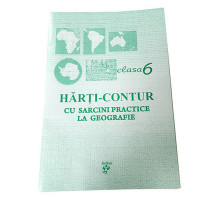 Harta de contur la Geografie clasa 6 romana