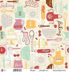 Set hirtie pentru scrapbooking №14, 5 buc. 740764