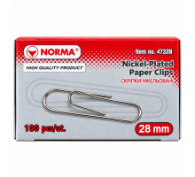 Скрепки 28mm 100buc 4732 Norma (10/250)