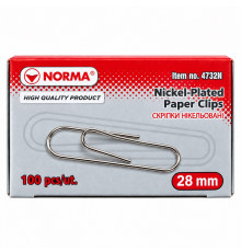 Скрепки 28mm 100buc 4732 Norma (10/250)