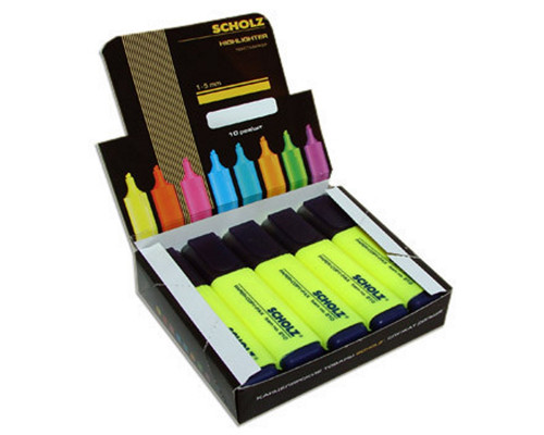 Marker text 1-5mm, galben, SCHOLZ 210-03 (10/600)