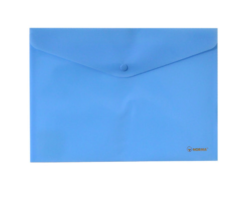 Папка с кнопкой непрозрачная А4 голубая Norma 5017-66 (12/120)