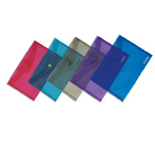 Папка с кнопкой прозрачная B5 цв., в ассорти., Norma 5018 (12/120)