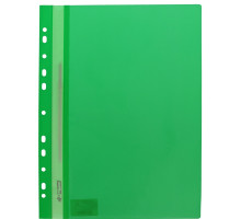 Папка скорошиватель с перфор. А4 зелёная, 4OFFICE 4-240-98 (10/240)