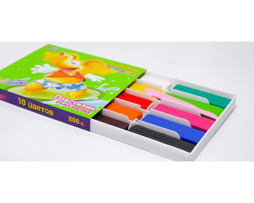 Pasta de modelat "Elefant" 10 cul., 200 gr 1123A (24/72)