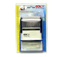 Stampila COLOP, Printer 50/02-09 Set, albastra, 30*69mm.
