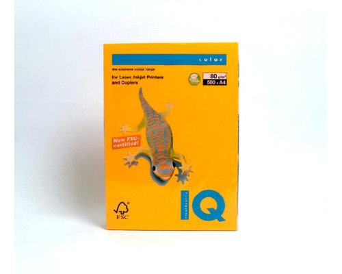 Бумага А4 темно-золотистая "IQ-Color"80g/m2, 500л, AG10