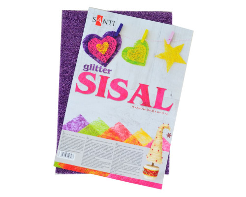 Set sisal cu glider, roz, 20*30 cm, 5 file 741427