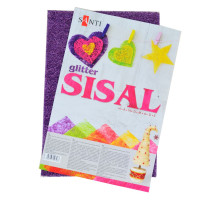 Set sisal cu glider, roz, 20*30 cm, 5 file 741427