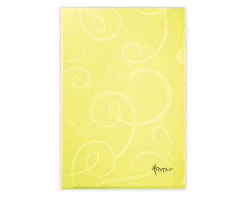 81195 Папка-угалок,пластиковая А4 FO21142 Lemon