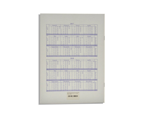 100941 Caiet A4 48 file cu calendar, linie