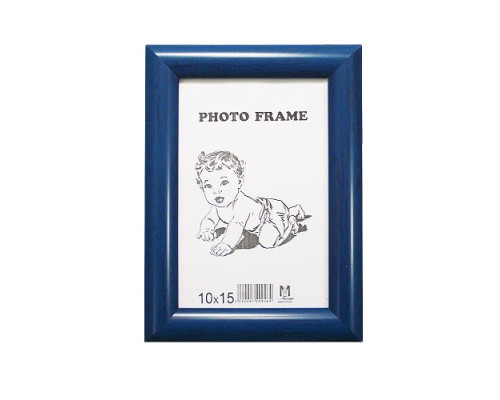 Фоторамка A6 10*15 c ножкой-подставкой синяя 20-01-06 CM*9464