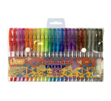 Set pixuri gel, 24cul., Glitter, cutie PVC, ГР49, УМКА (12)