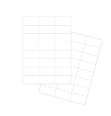 Самоклеящиеся белые этикетки A4 70x37mm (1/24) 100лист. FOROFIS 91499(10)