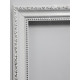 Rama foto A6 10*15 cu suport alba cu ornament argintiu 25-01-02 CM*0252