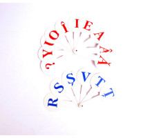 Evantai cu litere (alfabet romin) (120) KLM