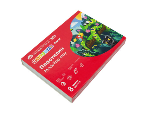Пластилин Цветик 8цв. 120г. 32411671 (23)