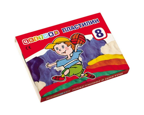 Pasta pt modelat Цветик 8cul. 120gr. 32411671 (23)