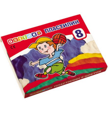Пластилин Цветик 8цв. 120г. 32411671 (23)