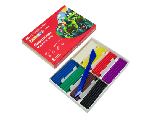 Pasta pt modelat Цветик 8cul. 120gr. 32411671 (23)