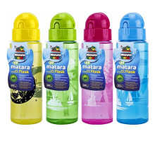 Sticla pentru apa cu pai 500 ml., asorti NC-601 (12/96)