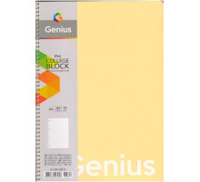 Caiet A4 80file, matem, spiră, coperta plastic, Genius A4-080-6801K (4/40)