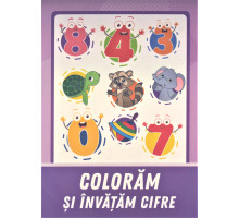 Carte de colorat "Coloram si invatam cifre" A5, 12pag., P*3293