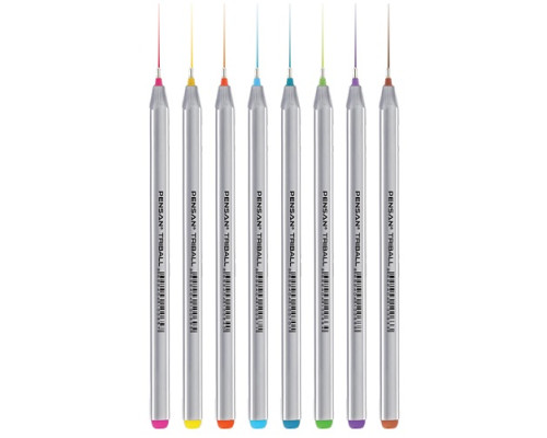 20142 Set pixuri, 8 culori., 1,0mm, PENSAN TRIBALL