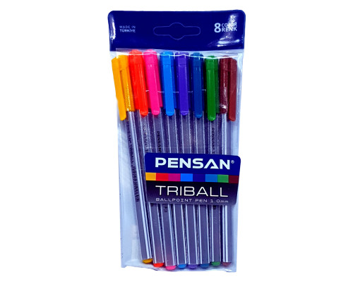 20142 Set pixuri, 8 culori., 1,0mm, PENSAN TRIBALL