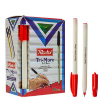 Ручка шариковая Montex Trimore красная (50/1000/2000)