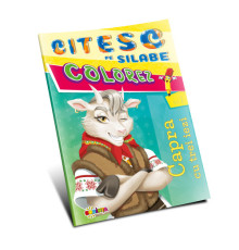 Colorez. Citesc pe silabe. Capra cu trei iezi D*6363