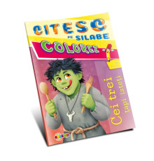 Colorez. Citesc pe silabe. Cei trei tapi isteti D*6370
