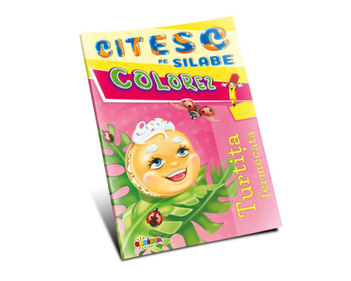 Colorez. Citesc pe silabe. Turtita fermecata D*6424