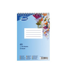 Carnet A5 70file matem. cu spiră, FOROFIS 91713 (6/30)
