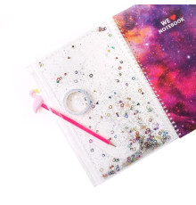 Carnet A4, spira, 64foi linie, lichid+glitter VK-0087H (8/48)