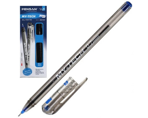 201400 Ручка шариковая синяя, MY-TECH 0.7мм, PENSAN (25/2000)