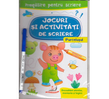 Jocuri si activ. de scriere. Caiet refolosibil+marcher. Purcelus. N*3103