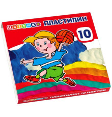 Пластилин Цветик 10цв. 150г. 32411672 (20)