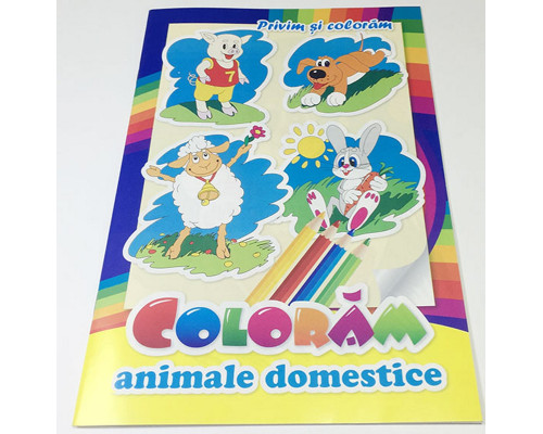 Privim si coloram. Animale domestice N*2772 (16.5X24) Privim si coloram. Animale domestice N*2772 (16.5X24)