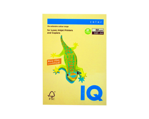 Hirtie p/u imprimanta A4 crem pal "IQ-Color"80g/m, 500foi, CR20
