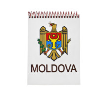 92869 Блокнот А6 на спирали Герб Молдовы 50л. (5)