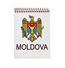 Блокнот А6 на спирали Герб Молдовы 50л. (5)